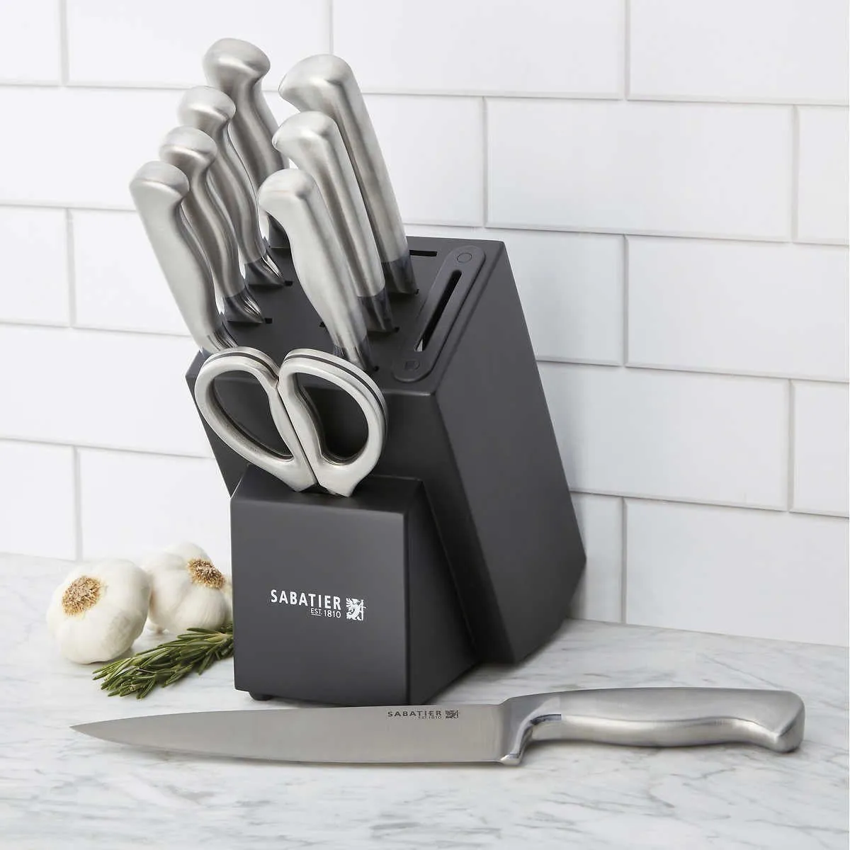 Sabatier 10-Piece Edgekeeper Stainless German Steel Cutlery Set