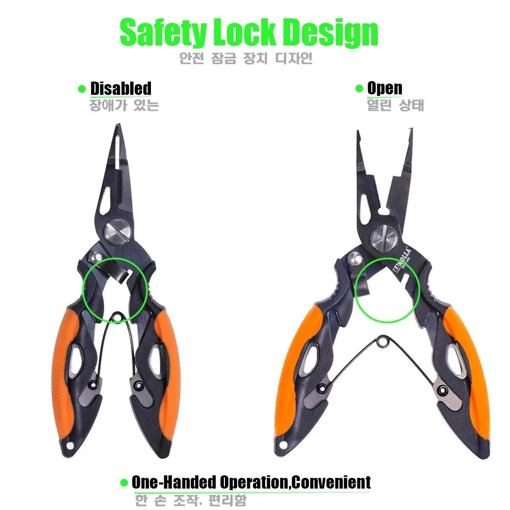 Versatile SAMOLLA Multifunctional Fishing Pliers: Essential Tool for Anglers