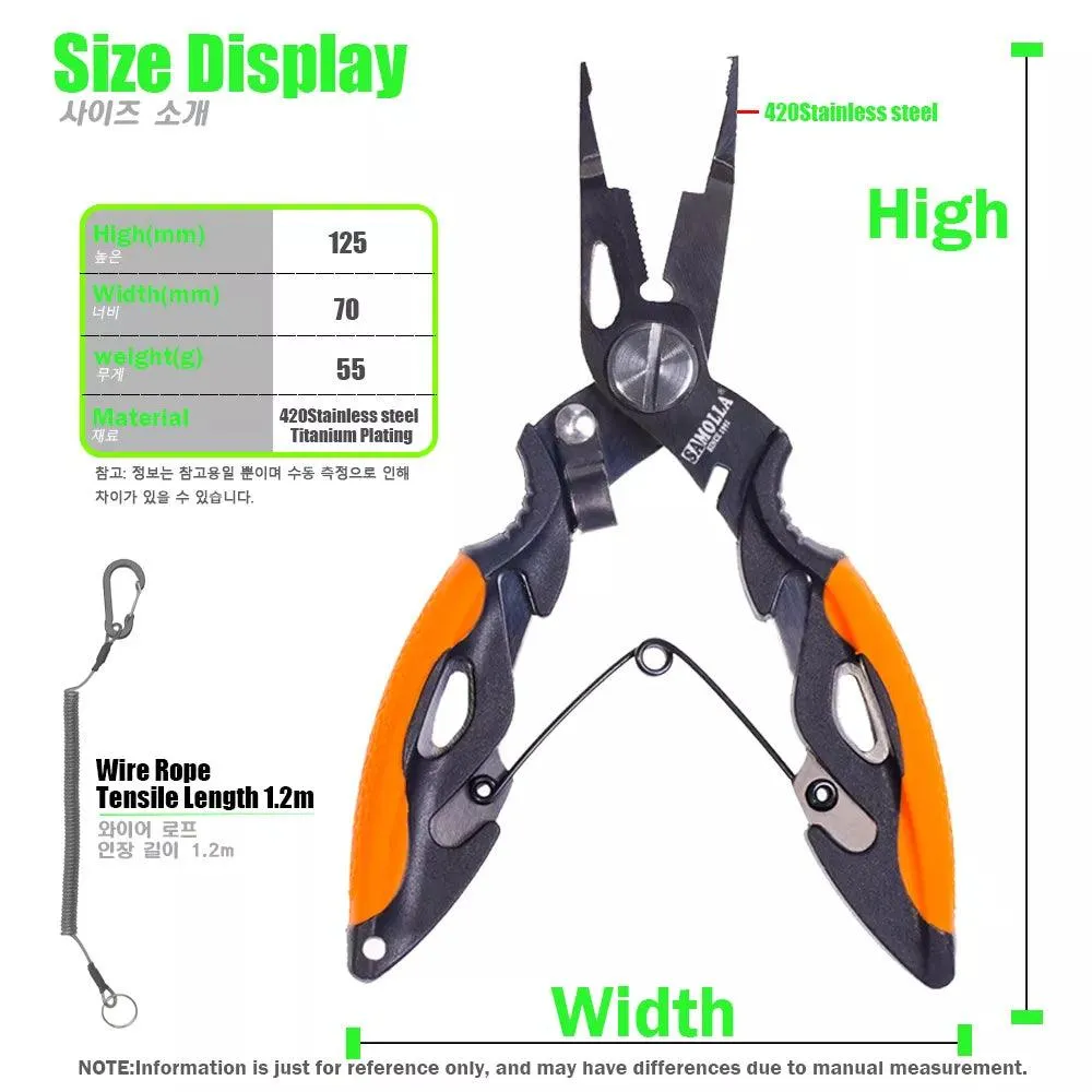 Versatile SAMOLLA Multifunctional Fishing Pliers: Essential Tool for Anglers