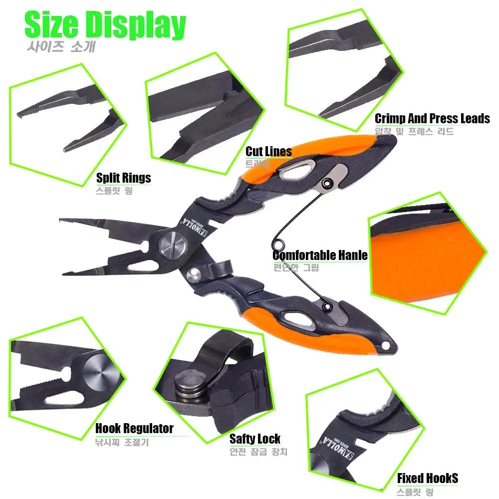 Versatile SAMOLLA Multifunctional Fishing Pliers: Essential Tool for Anglers