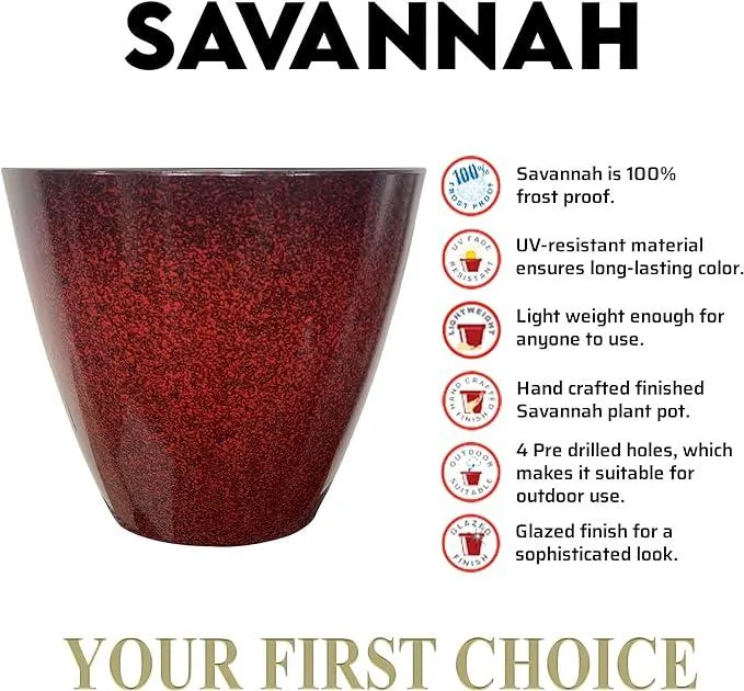 SG Traders™ Savannah plant pots (Pack of 2)