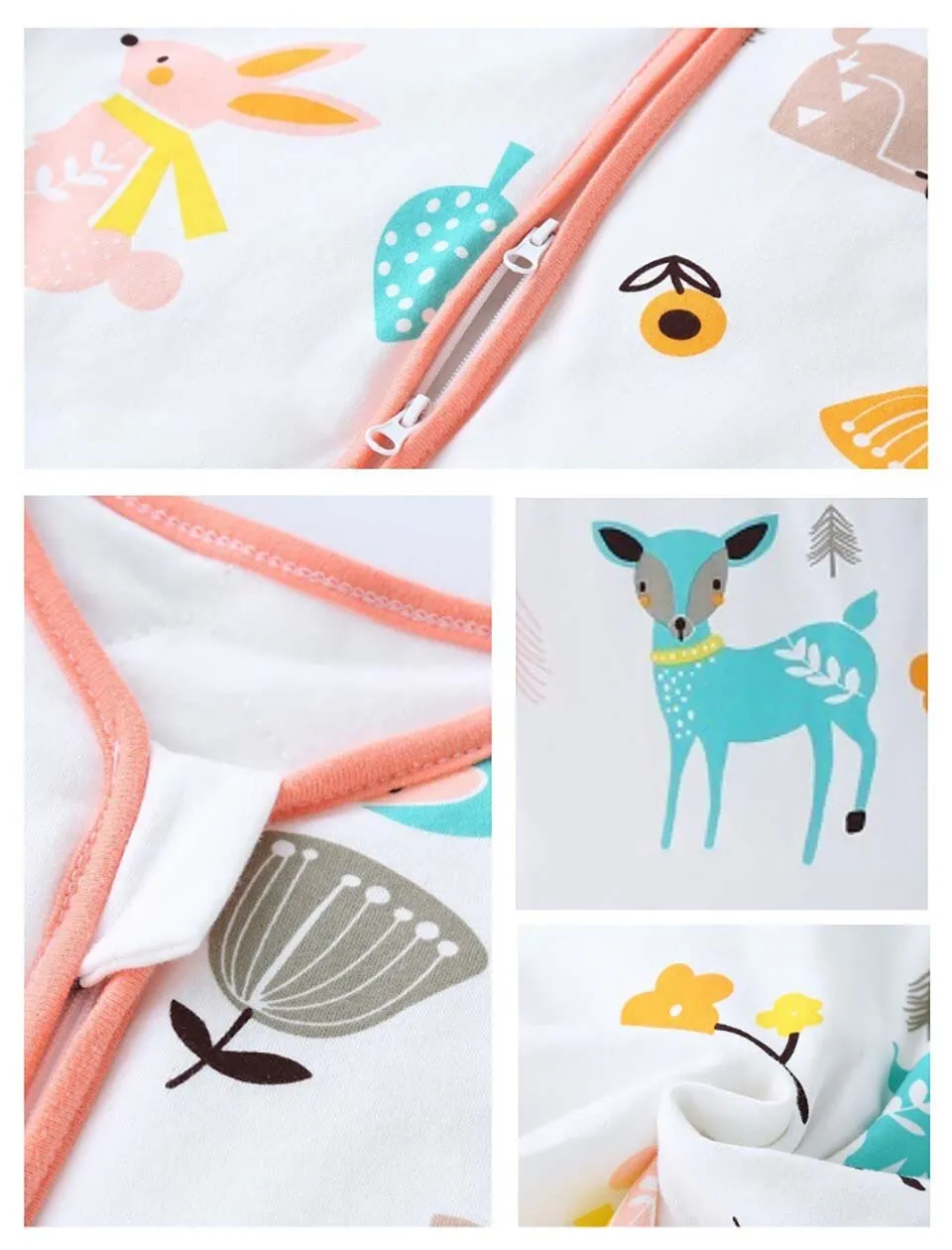 Sleeveless Cotton Baby Sleeping Bag