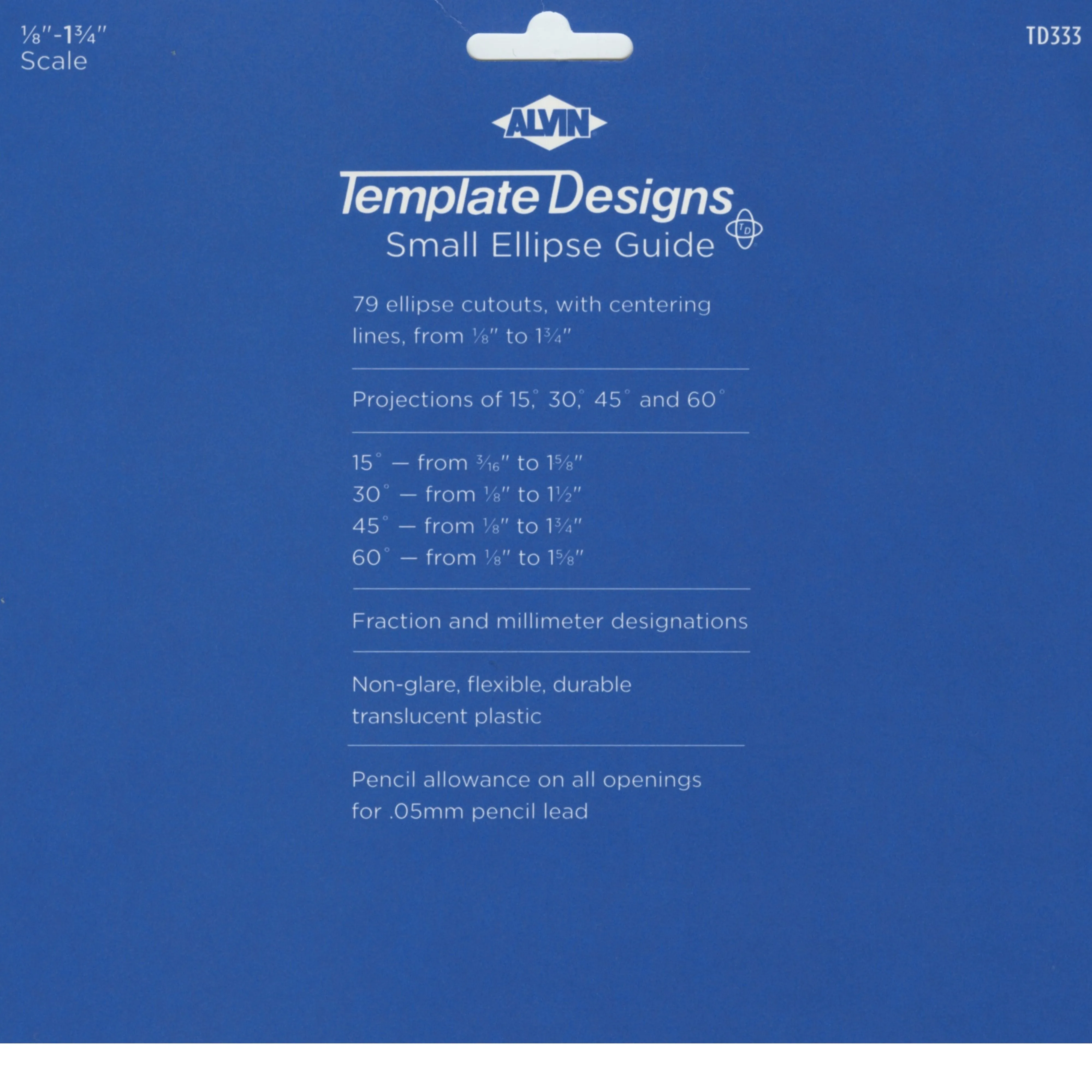 Small Ellipse Guide Template