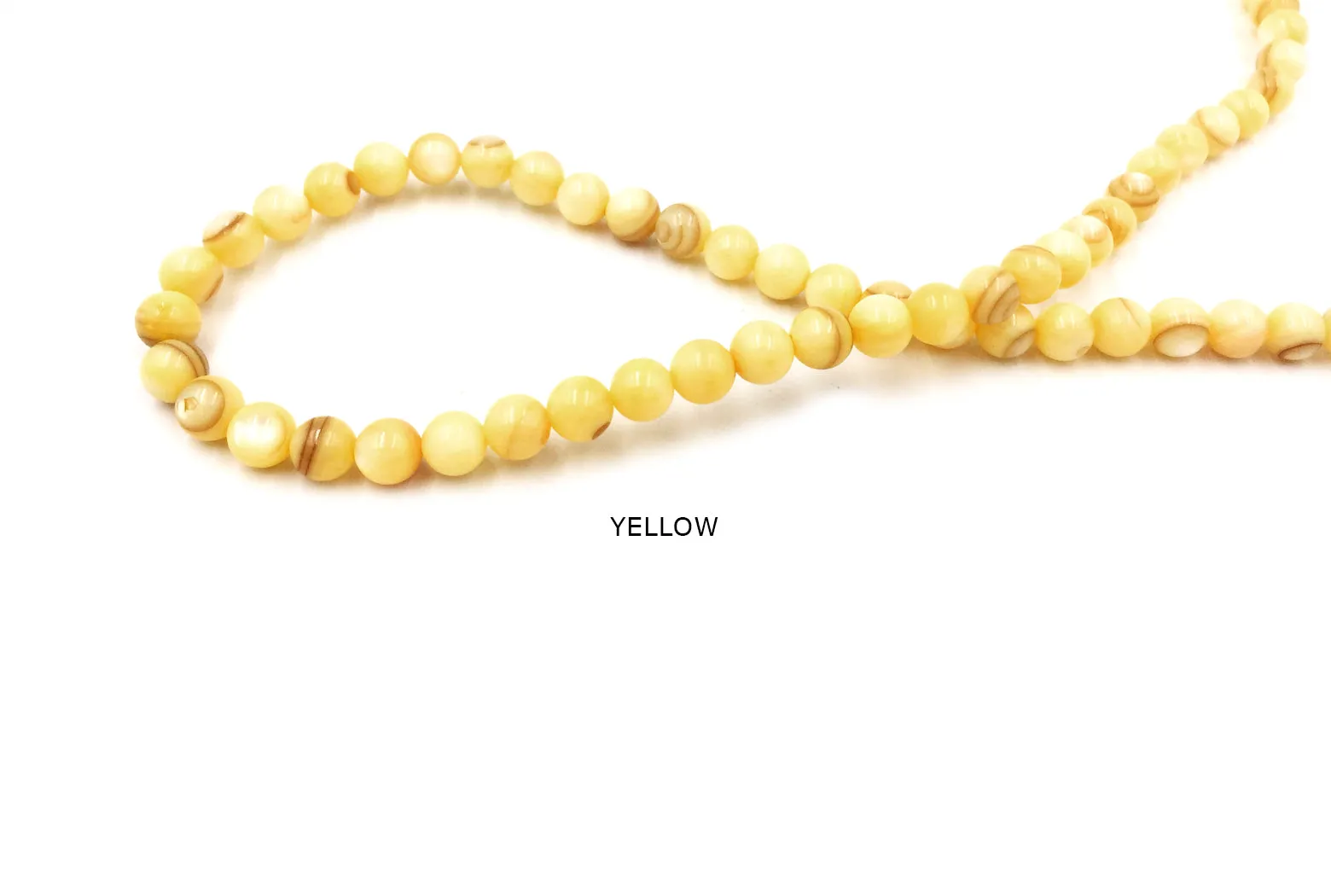 SP1030-19 Round Shell Bead 6mm