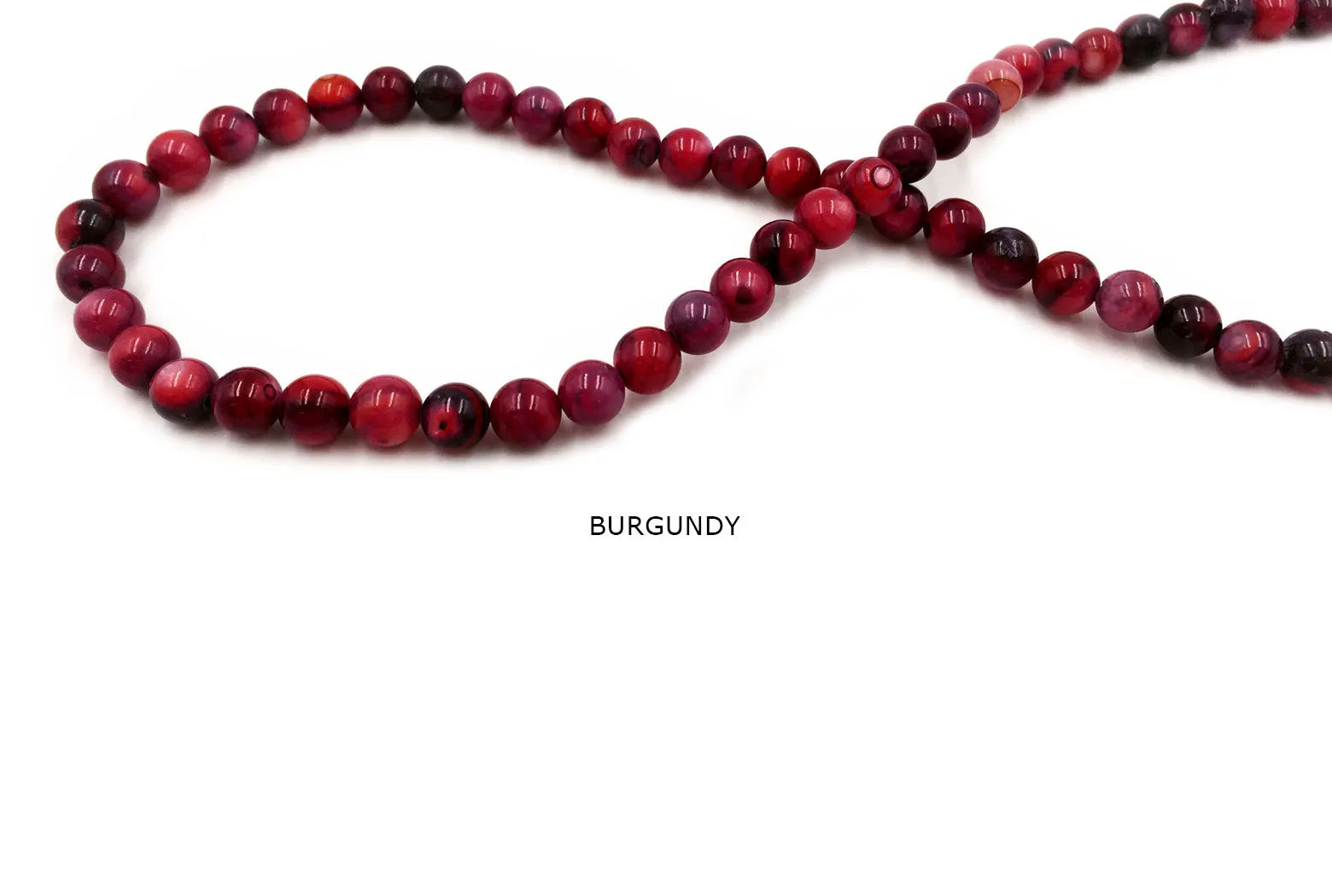 SP1030-19 Round Shell Bead 6mm