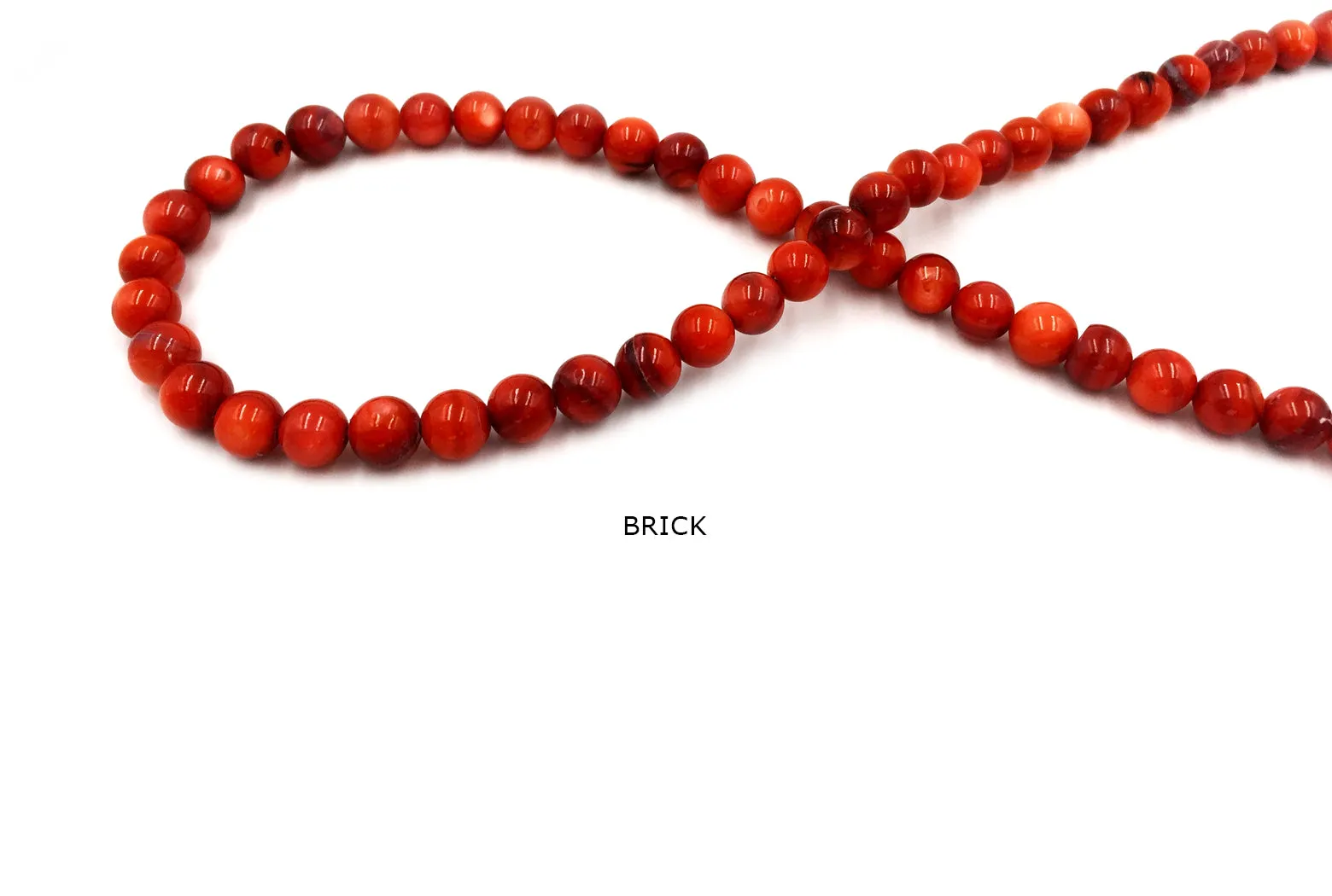 SP1030-19 Round Shell Bead 6mm