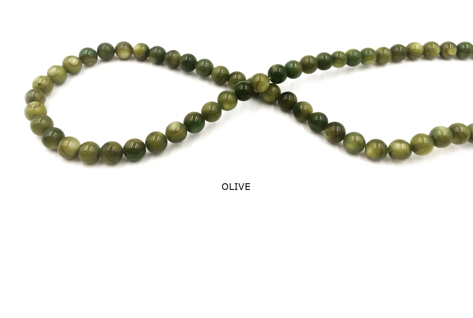 SP1030-19 Round Shell Bead 6mm