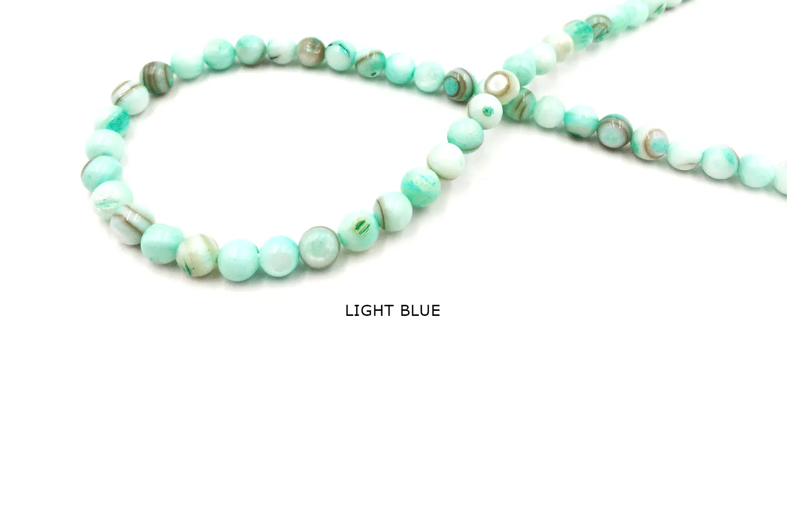SP1030-19 Round Shell Bead 6mm