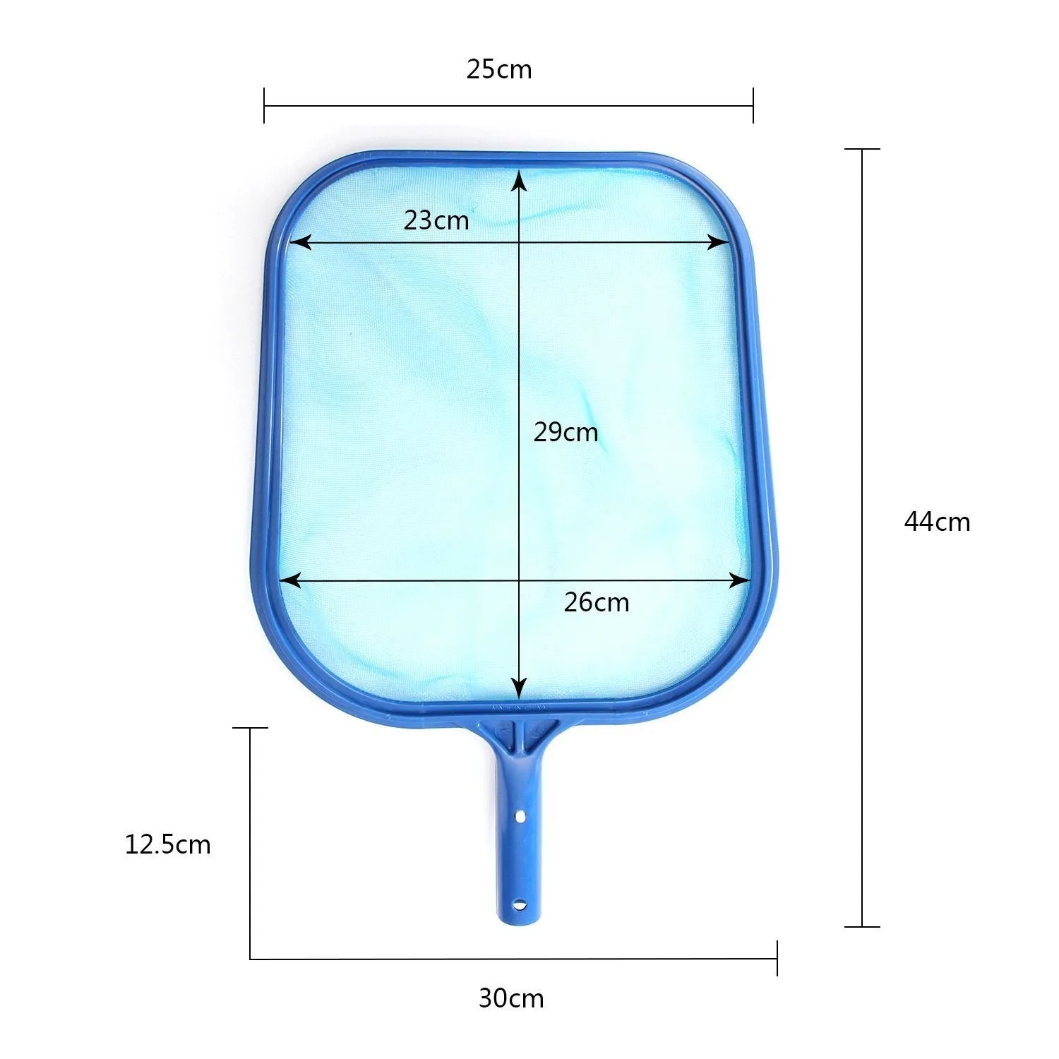 SupplyPro Swimming Pool Skimmer Leaf Net, Nylon Micro-Mesh Skimmer Net Fits Most Standard Pole for Removing Swimming Pool Leaves and Debris (Plastic Frame)