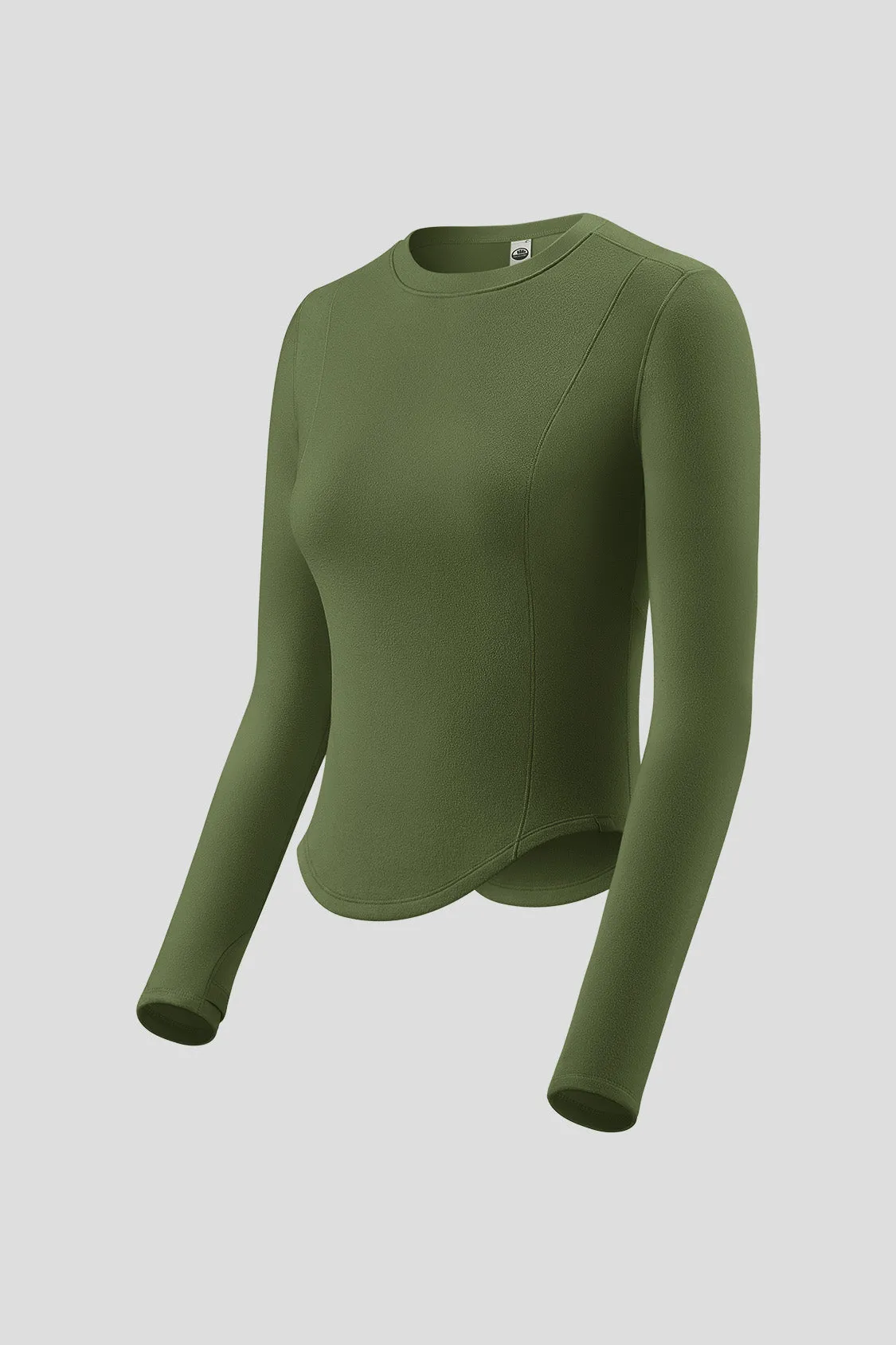 Women's Mid-Warm Short Fleece Long-Sleeve Shirt