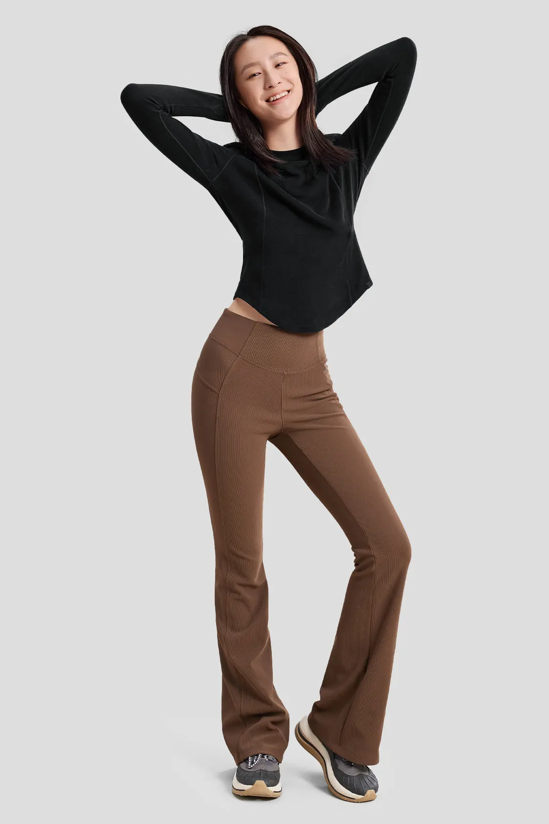 Women's Mid-Warm Short Fleece Long-Sleeve Shirt